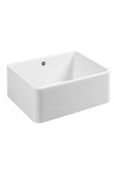 Ausmann Ceramic Mira Keraaminen Valkoinen Allas - Alapuolinen ja Puoliksi upotettava 590 x 458 mm ruostumattomasta teräksestä valmistetulla tulppalla 1208970733