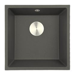 GraniteMy Universal Graniitti Harmaa, tumma Allas 40x40 cm Päälle asennus, Alapuolinen asennus ja Tasoon upotus RST Tulppa 1208970742