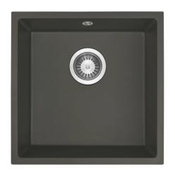 GraniteMy Universal Graniitti Harmaa, tumma Allas 40x40 cm Päälle asennus, Alapuolinen asennus ja Tasoon upotus RST Tulppa 1208970742