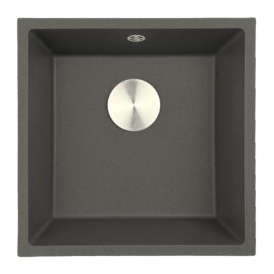 GraniteMy Universal Graniitti Harmaa, tumma Allas 40x40 cm Päälle asennus, Alapuolinen asennus ja Tasoon upotus RST Tulppa 1208970742