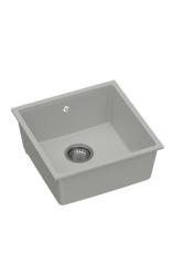 GraniteMy Universal Graniitti Harmaa Tiskiallas 40x40 cm Päälle asennettava, Alapuolinen ja Tasoon upotettava RVS Tulppa 1208970743