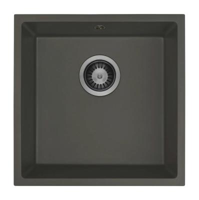 GraniteMy Universal Graniitti Harmaa, tumma Pesuallas 40x40 cm Päälle asennettava, Ala-asennettava ja Tasoon upotettava Gun metal Tulppa 1208970746