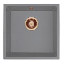 GraniteMy Universal Graniittiharmaa Tiskiallas 40x40 cm Päälleasennus, Alasasennus ja Tasoon Upotettava Kuparitulppa 1208970753