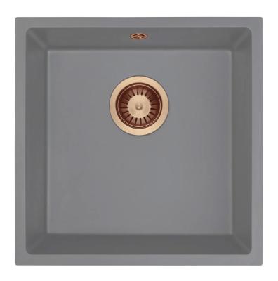 GraniteMy Universal Graniittiharmaa Tiskiallas 40x40 cm Päälleasennus, Alasasennus ja Tasoon Upotettava Kuparitulppa 1208970753