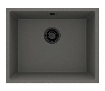 GraniteMy Universal Graniitti Harmaa, tumma Pesuallas 50x40 cm Päälle asennettava, Alapuolinen ja Tasoon upotettava Mustalla Tulppa 1208970755