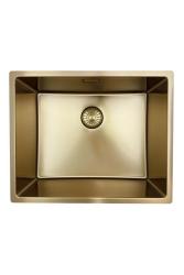 Pure.Sink Prestige -yhdistelmäsetti Kultainen tiskiallas 50x40 cm Kultaisella Keittiöhanalla 1208970764