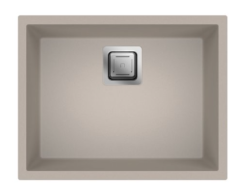 Dura Stretto Quartz Alapuoli ja Yläpuoli Pesuallas Hiekan Beige 56x44 cm 1208970767