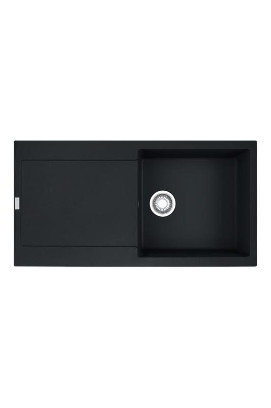 Franke Maris MRG 611-97 Fragranite Matte Black Sink 97 x 50 cm Top Mount with Draining Area 114.0628.967