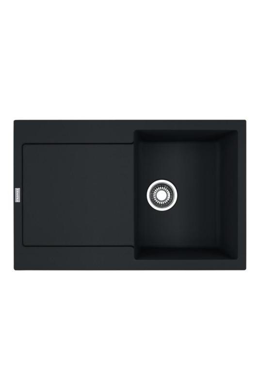 Franke Maris MRG 611-78 Fragranite Matte Black Sink 78 x 50 cm Built-in with Draining Area 114.0628.968