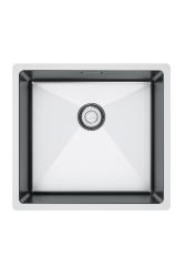 Franke Bolero Plus New R10 B2X 210-40-37 RVS Allas Tasoon upotus, alapuolinen ja päälle asennus 40x37 cm 127.0730.522