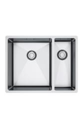 Franke Bolero Plus New R10 B2X 260-34-16 BL 1,5 Puolitoista ruostumatonta terästä allasta. Tasoon upotettava, alapuolinen ja päälle asennettava 56x45 cm 127.0733.339