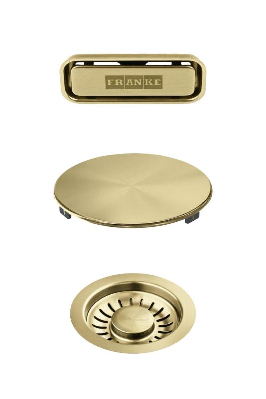 Franke Maris color set Drain set Gold 1208970845