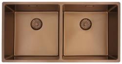 Pure.Sink Prestige Tuplakuparipesuallas 82x40 cm 10mm säde alapuolella, tasorakentaminen ja päälle rakentaminen PPG404040-62