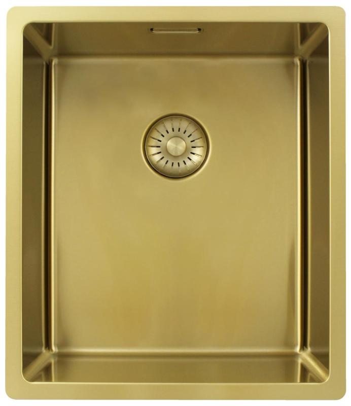 Pure.Sink Exclusivo Gold sink 34x40 cm 10mm radius undermount, flush mount and top mount PEX3440-60