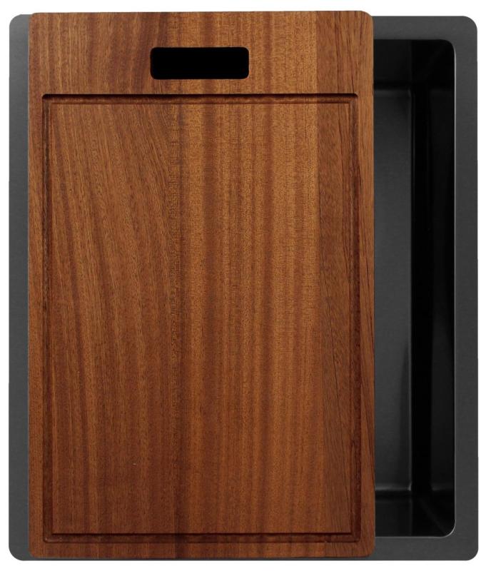 Pure.Sink Exclusivo Gun metal sink 34x40 cm 10mm radius undermount, flush mount and top mount PEX3440-61