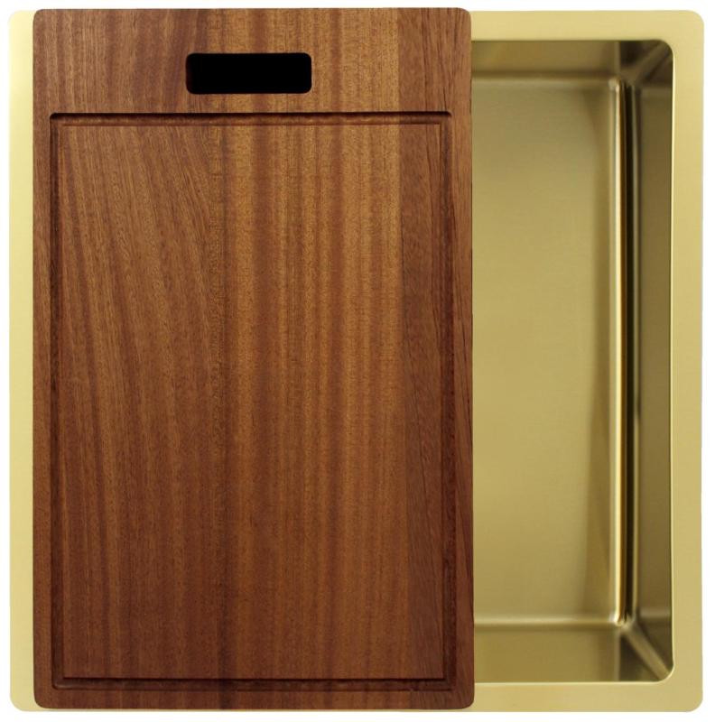 Pure.Sink Exclusivo Gold sink 40x40 cm 10mm radius undermount, flush mount and top mount PEX4040-60