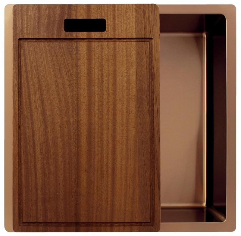 Pure.Sink Exclusivo Copper Sink 40x40 cm 10mm radius undermount, flush mount and top mount PEX4040-62