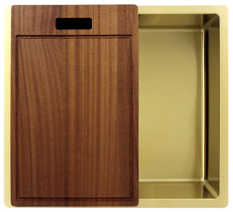 Pure.Sink Exclusivo Gold sink 45x40 cm 10mm radius undermount, flush mount and top mount PEX4540-60