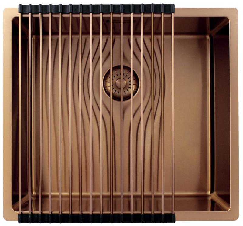 Pure.Sink Exclusivo Copper Sink 45x40 cm 10mm radius undermount, flush mount and top mount PEX4540-62