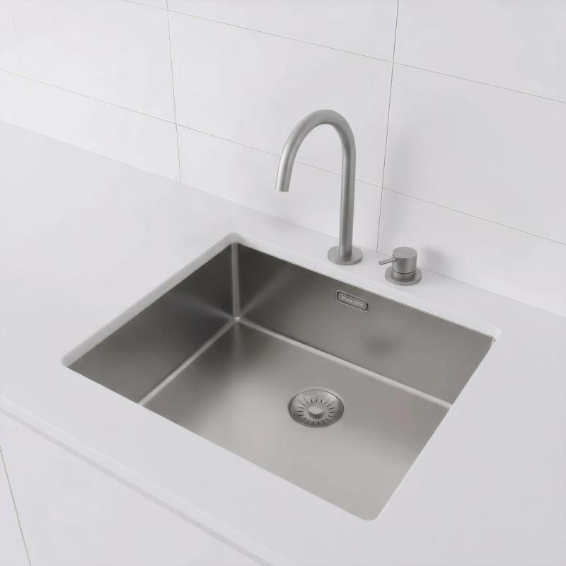 Pure.Sink Exclusivo Stainless Steel Sink 50x40 cm 10mm radius undermount, flush mount and top mount PEX5040-02