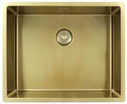 Pure.Sink Exclusivo Kultainen tiskiallas 50x40 cm 10mm säde alapuolella, tasorakentaminen ja päälle rakennus PEX5040-60