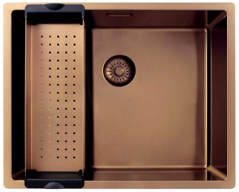 Pure.Sink Exclusivo Copper Sink 50x40 cm 10mm radius undermount, flush mount and top mount PEX5040-62