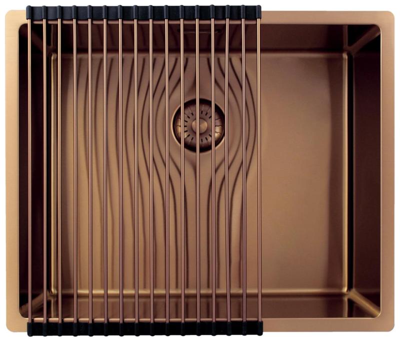 Pure.Sink Exclusivo Copper Sink 50x40 cm 10mm radius undermount, flush mount and top mount PEX5040-62