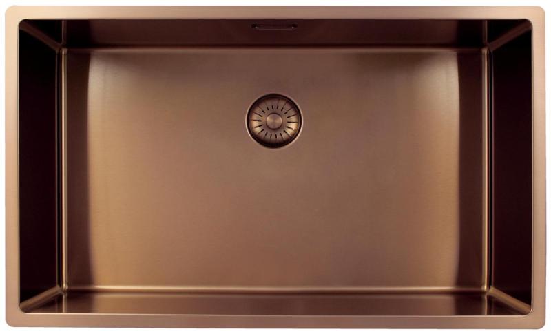 Pure.Sink Exclusivo large Copper sink 70x40 cm 10mm radius undermount, flush mount and top mount PEX7040-62