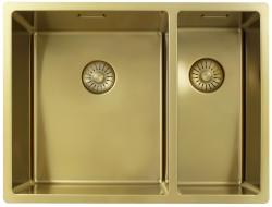 Pure.Sink Exclusivo Kultainen 1,5 puolikas pesuallas 34+18 cm 10mm säde PEX341840-60