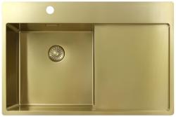 Pure.Sink Exclusivo Kultainen tiskiallas valutusalueella 78x52 cm Tapwing vasemmalla PEX4078LT-60