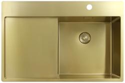 Pure.Sink Exclusivo Kultainen tiskiallas valutusalueella 78x52 cm Tapwing oikealla PEX4078RT-60