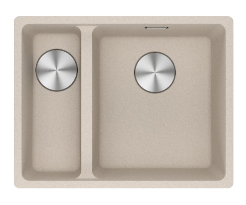 Franke Maris MRG 260-34-15 Fragranite Coffee Cream Sink Right Side Flush Mount 135.0725.669