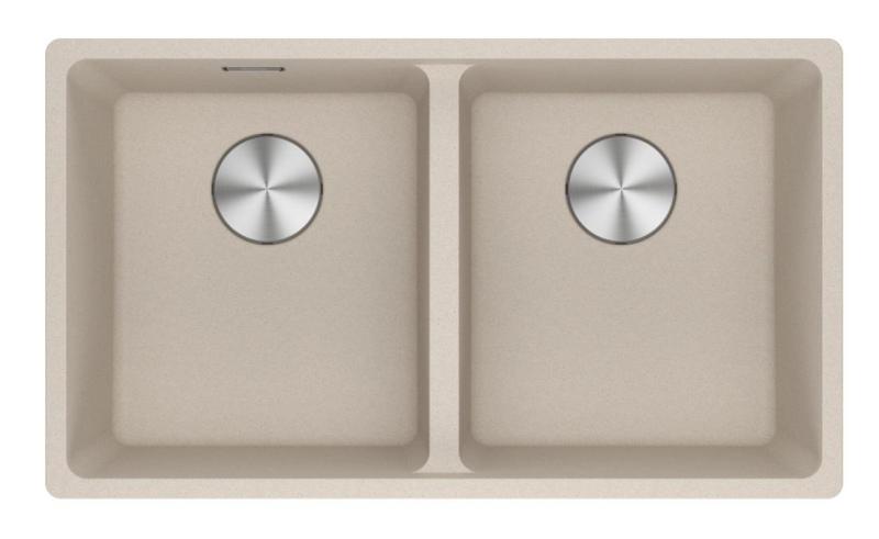 Franke Maris MRG 220-35-35 Fragranite Coffee cream kaksoisallas tasoon upotettava 135.0725.668
