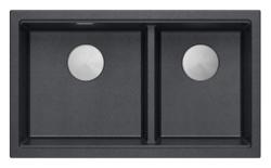Quadri Newport II Tuplakahvi Antrasiitti Graniitti Alakaappi Allas 702 x 390 mm RST tulppa 1208971384