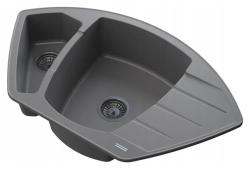 Graniteland Monte Graniitti harmaa Kulma-allas päälle asennettava 901x538mm, RVS Tulpalla 1208971416