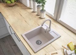 Graniteland Prest Graniitti beige tiskiallas Tapwing hanareiällä, päälle asennettava 400x500mm, RST tulppa 1208971422