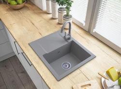 Graniteland Nex Graniittinen harmaa tiskiallas tippa-altaalla 574x464 mm 1208971431