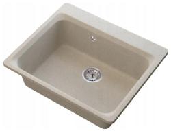 Graniteland Vastone Graniittiallas 619x522 mm Beige Päälle asennettava hana-aukolla ja RST Tulppa 1208971444