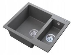 Graniteland Adda Graniittinen Harmaa 1.5 Allas Päälle 600x495mm 1208971456