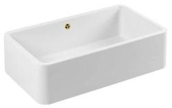 Ausmann Ceramic Mira Keramiikka Valkoinen Pesuallas - Alakaapin ja Välipohjan 795 x 460 mm Kultaisella tulppalla 1208971466