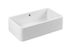 Ausmann Ceramic Mira Keramiikka Valkoinen Allas - Alakaappiin ja Välikaappiin 795 x 460 mm valkoisella tulppa 1208971470