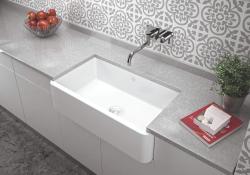 Ausmann Ceramic Mira Keramiikka Valkoinen Allas - Alakaappiin ja Välikaappiin 795 x 460 mm valkoisella tulppa 1208971470