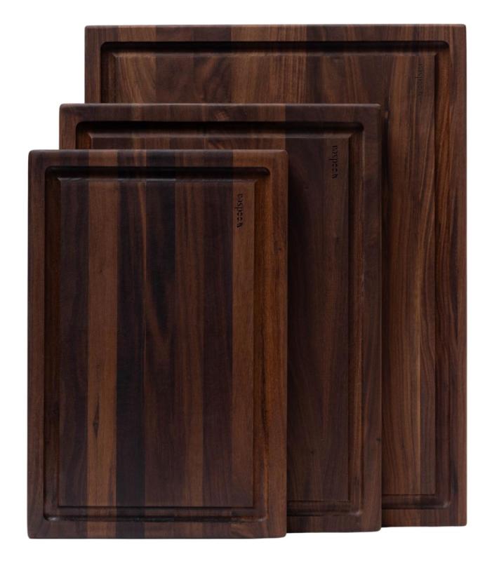 Woodsea Butcher Groove M - Pähkinäpuinen leikkuulauta mehukourulla 50x38 cm 1208971535