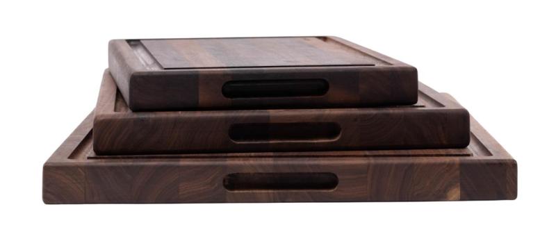 Woodsea Butcher Groove L - Saksanpähkinäpuinen leikkuulauta, jossa on mehukouru 60x45 cm 1208971536