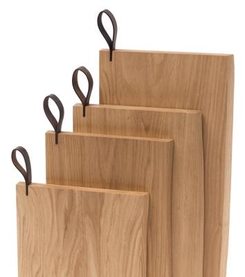 Woodsea Chop-Chop Oak S - Tammenpuinen leikkuulauta 25x24cm nahkaisella kahvalla 1208971539