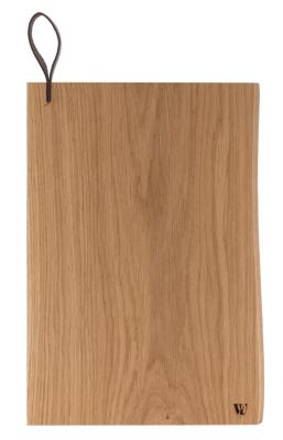 Woodsea Chop-Chop Oak M - Tammipuinen leikkuulauta 35x24cm nahkaisella kahvalla 1208971540