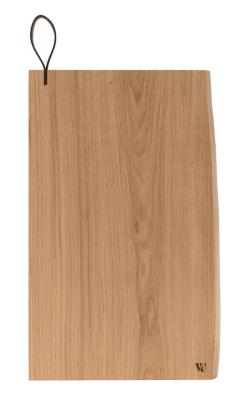 Woodsea Chop-Chop Oak L - Tammipuinen Leikkuulauta 40x24cm nahkaisella kahvalla 1208971541