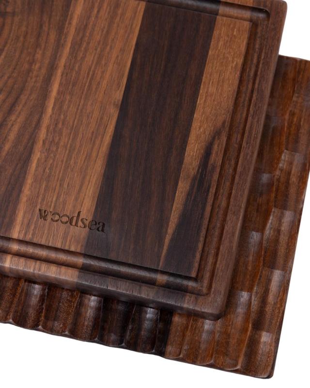 Woodsea Dunes Walnut M - Saksanpähkinäpuinen Dunes Leikkuulauta 34x26 cm 1208971548