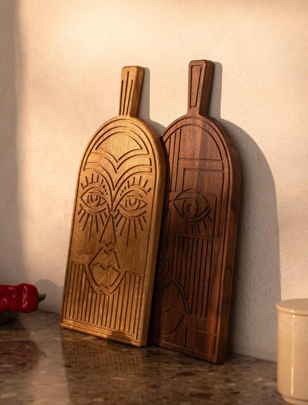 Woodsea Mask Oak - Tammipuinen Mask leikkuu- ja tarjoilulauta 38x19 cm 1208971562