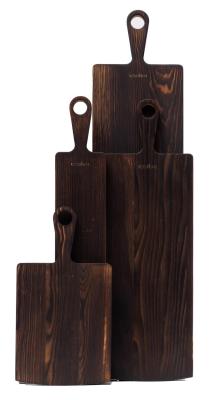Woodsea Pine Burned L - Mäntyinen leikkuulauta 20x82 cm 1208971577